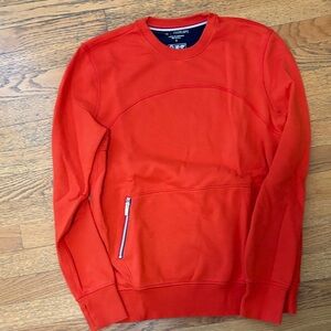 Vibrant Orange Crewneck Sweater for Men